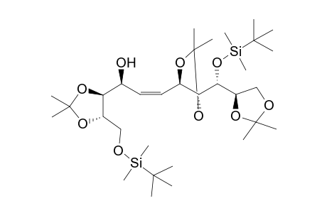 (Z,1S)-3-[(4R,5R)-5-[(R)-[tert-butyl(dimethyl)silyl]oxy-[(4R)-2,2-dimethyl-1,3-dioxolan-4-yl]methyl]-2,2-dimethyl-1,3-dioxolan-4-yl]-1-[(4S,5S)-5-[[tert-butyl(dimethyl)silyl]oxymethyl]-2,2-dimethyl-1,3-dioxolan-4-yl]-2-propen-1-ol