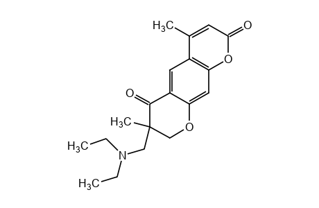 7-[(diethylamino)methyl]-7,8-dihydro-4,7-dimethyl-2H,6H-benzo[1,2-b:5,4-b']dipyran-2,6-dione