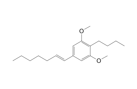 2-Butyl-5-((E)-hept-1-enyl)-1,3-dimethoxybenzene