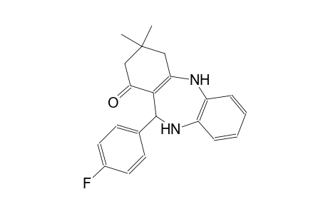 1H-dibenzo[b,e][1,4]diazepin-1-one, 11-(4-fluorophenyl)-2,3,4,5,10,11-hexahydro-3,3-dimethyl-