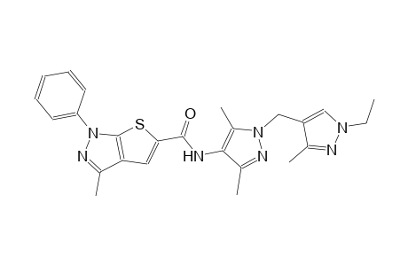 1H-thieno[2,3-c]pyrazole-5-carboxamide, N-[1-[(1-ethyl-3-methyl-1H-pyrazol-4-yl)methyl]-3,5-dimethyl-1H-pyrazol-4-yl]-3-methyl-1-phenyl-