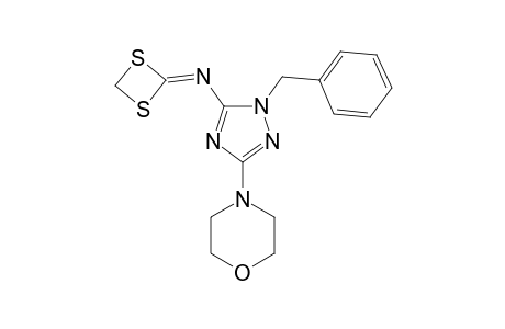 2-(1-BENZYL-3-MORPHOLINO-1H-1,2,4-TRIAZOL-5-YL)-IMINO-1,3-DITHIETANE