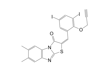 (2E)-2-[3,5-diiodo-2-(2-propynyloxy)benzylidene]-6,7-dimethyl[1,3]thiazolo[3,2-a]benzimidazol-3(2H)-one