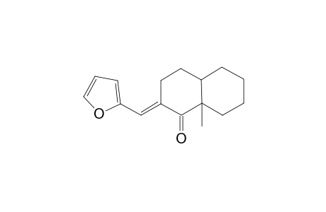 1(2H)-Naphthalenone, 2-(2-furanylmethylene)octahydro-8a-methyl-, trans-