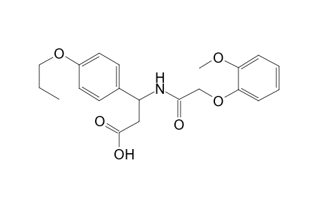 3-[2-(2-methoxyphenoxy)ethanoylamino]-3-(4-propoxyphenyl)propanoic acid