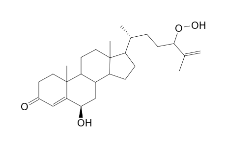 24.eta.-(Hydroperoxy)-6.beta.-hydroxycholesta-4,25-dien-3-one