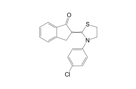 2-(3-(4-chlorophenyl)thiazolidin-2-ylidene)-2,3-dihydro-1H-inden-1-one