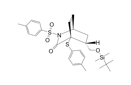 5-ENDO-([(TERT.-BUTYLDIMETHYLSILYL)-OXY]-METHYL)-4-(4''-METHYLBENZENESULFENYL)-2-(4'-METHYLBENZENESULFONYL)-3-OXO-2-AZABICYCLO-[2.2.2]-OCT-7-ENE