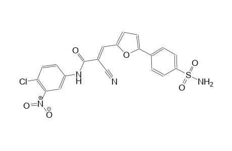 (2E)-3-{5-[4-(aminosulfonyl)phenyl]-2-furyl}-N-(4-chloro-3-nitrophenyl)-2-cyano-2-propenamide