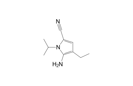1H-Pyrrole-2-carbonitrile, 5-amino-4-ethyl-1-(1-methylethyl)-