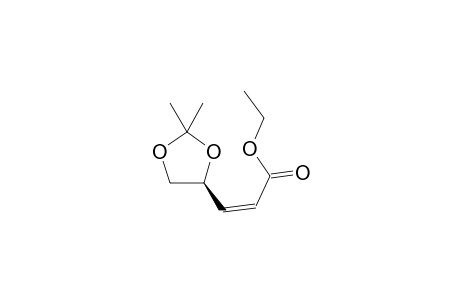 Ethyl (S)-cis-3-(2,2-dimethyl-1,3-dioxolan-4-yl)propenoate