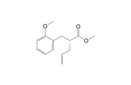 (-)-(R)-Methyl 2-allyl-3-(2-methoxyphenyl)propionate