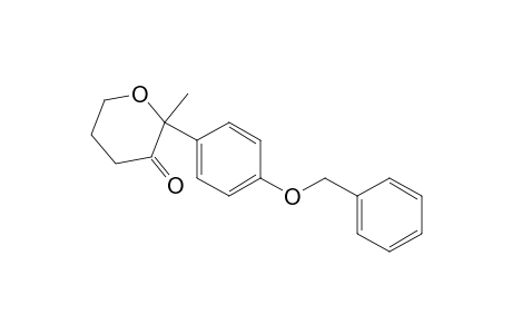 2-(4-benzoxyphenyl)-2-methyl-tetrahydropyran-3-one
