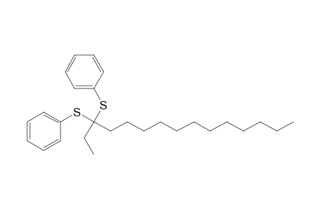 Benzene, 1,1'-[(1-ethyltridecylidene)bis(thio)]bis-