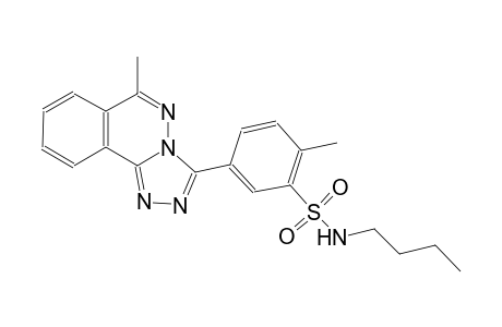 N-butyl-2-methyl-5-(6-methyl[1,2,4]triazolo[3,4-a]phthalazin-3-yl)benzenesulfonamide