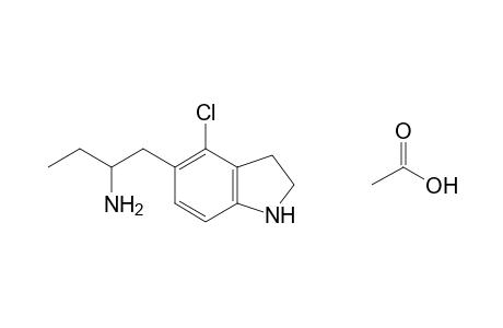 5-(2-aminobutyl)-4-chloroindoline, acetate(1:1)