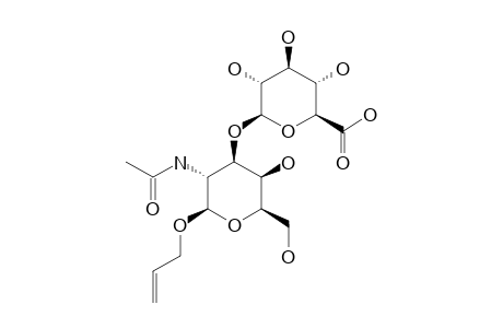 ALLYL-(BETA-D-GLUCOPYRANOSYL-URONIC-ACID)-(1->3)-2-ACETAMIDO-2-DEOXY-BETA-D-GALACTOPYRANOSIDE