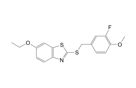 6-ethoxy-2-[(3-fluoro-4-methoxybenzyl)sulfanyl]-1,3-benzothiazole