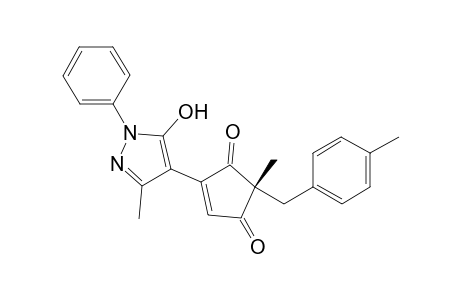 (R)-4-(5-Hydroxy-3-methyl-1-phenyl-1H-pyrazol-4-yl)-2-methyl-2-(4-methylbenzyl)cyclopent-4-ene-1,3-dione