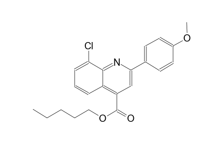pentyl 8-chloro-2-(4-methoxyphenyl)-4-quinolinecarboxylate
