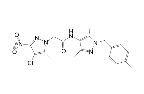 2-(4-chloro-5-methyl-3-nitro-1H-pyrazol-1-yl)-N-[3,5-dimethyl-1-(4-methylbenzyl)-1H-pyrazol-4-yl]acetamide