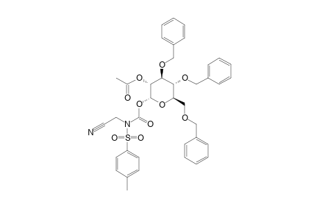 2-ACETYL-3,4,6-TRI-O-BENZYL-ALPHA-D-GLUCOPYRANOSE-N,N-(CYANOMETHYL)-TOSYLCARBAMATE;ALPHA-ANOMER