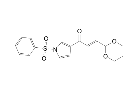(E)-1-(1-besylpyrrol-3-yl)-3-(1,3-dioxan-2-yl)prop-2-en-1-one