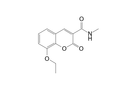 2H-1-Benzopyran-3-carboxamide, 8-ethoxy-N-methyl-2-oxo-