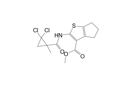 methyl 2-{[(2,2-dichloro-1-methylcyclopropyl)carbonyl]amino}-5,6-dihydro-4H-cyclopenta[b]thiophene-3-carboxylate