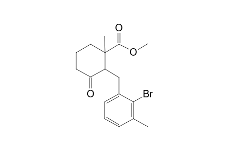 2-(2-Bromo-3-methylbenzyl)-1-methyl-3-oxocyclohexancarboxylic acid methyl ester isomer