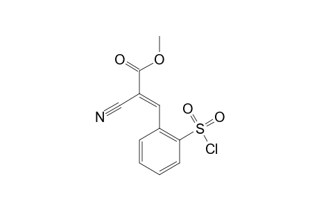 2-Propenoic acid, 3-[2-(chlorosulfonyl)phenyl]-2-cyano-, methyl ester