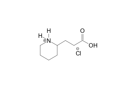 piperidinium, 2-(2-carboxyethyl)-, chloride