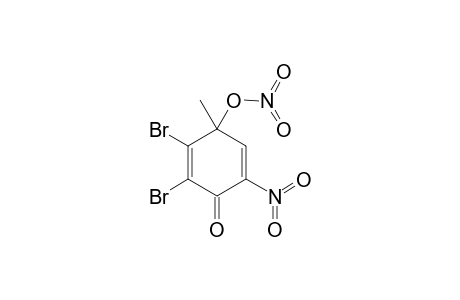 2,3-DIBROMO-4-METHYL-4-NITRATO-6-NITROCYCLOHEXA-2,5-DIENONE