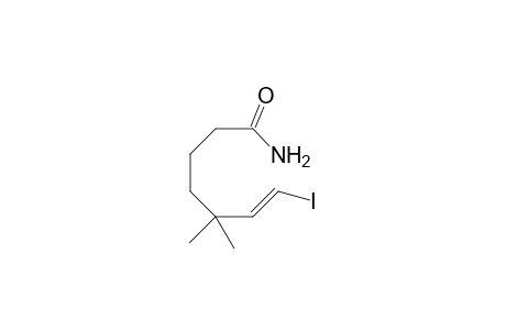 (E)-7-iodo-5,5-dimethylhept-6-enamide