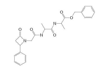 {2-[(S)-2-Oxo-4-phenylazetidin-1-yl]acetyl}-L-alanyl-L-alanine Benzyl Ester