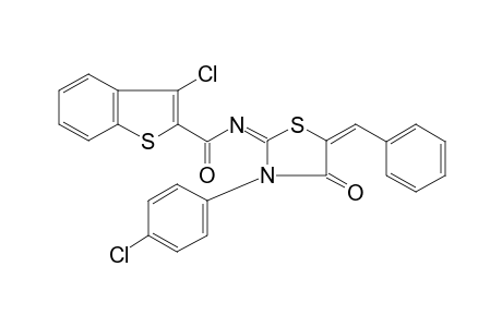 3-Chloro-benzo[b]thiophene-2-carboxylic acid [5-benzylidene-3-(4-chloro-phenyl)-4-oxo-thiazolidin-2-ylidene]-amide