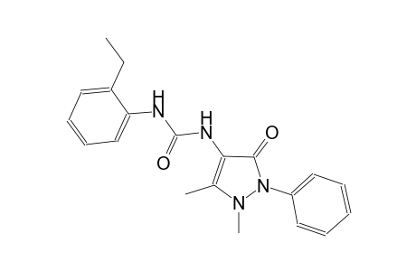 urea, N-(2,3-dihydro-1,5-dimethyl-3-oxo-2-phenyl-1H-pyrazol-4-yl)-N'-(2-ethylphenyl)-