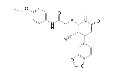 acetamide, 2-[[4-(1,3-benzodioxol-5-yl)-3-cyano-1,4,5,6-tetrahydro-6-oxo-2-pyridinyl]thio]-N-(4-ethoxyphenyl)-