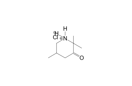 piperidinium, 2,2,5-trimethyl-3-oxo-, chloride