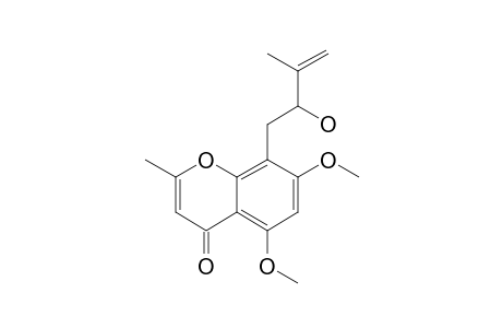 PERFORATIN-F;5,7-DIMETHOXY-2-METHYL-8-(2-HYDROXY-3-METHYL-3-BUTENYL)-CHROMONE