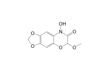 6H-1,3-Dioxolo[4,5-g][1,4]benzoxazin-7(8H)-one, 8-hydroxy-6-methoxy-