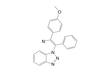 1-(PARA-METHOXYPHENYL)-2-(BENZOTRIAZOL-1-YL)-2-PHENYLETHENAMINE