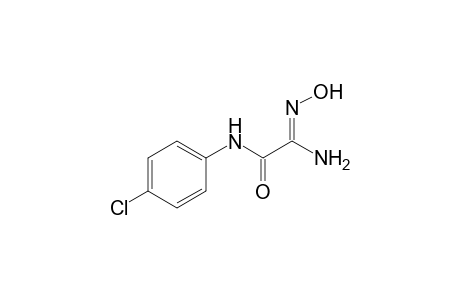 (2E)-2-amino-N-(4-chlorophenyl)-2-hydroximino-acetamide