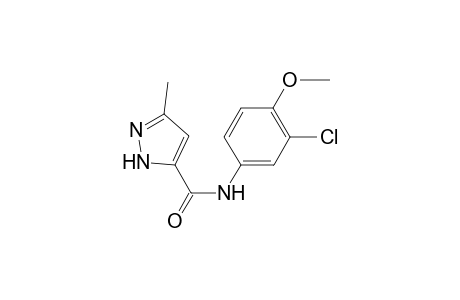 1H-Pyrazole-5-carboxamide, N-(3-chloro-4-methoxyphenyl)-3-methyl-