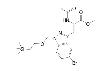 (Z)-2-Acetylamino-3-{5-bromo-1-[2-(trimethylsilyl)ethoxymethyl]-1H-indazol-3-yl}acrylic acid methyl ester