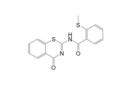 2-(methylsulfanyl)-N-(4-oxo-4H-1,3-benzothiazin-2-yl)benzamide