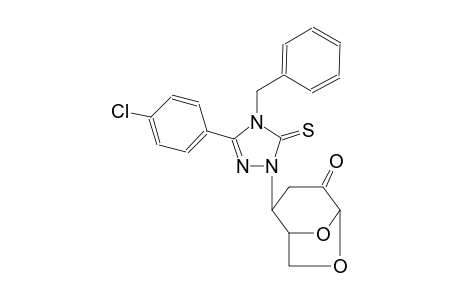 (1S,2S,5R)-2-(4-benzyl-3-(4-chlorophenyl)-5-thioxo-4,5-dihydro-1H-1,2,4-triazol-1-yl)-6,8-dioxabicyclo[3.2.1]octan-4-one