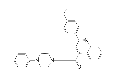 2-(4-isopropylphenyl)-4-[(4-phenyl-1-piperazinyl)carbonyl]quinoline