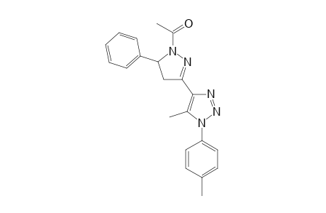 (R)-1-Acetyl-3-(5-methyl-1-p-tolyl-1H-1,2,3-triazol-4-yl)-5-phenyl-4,5-dihydro-1H-pyrazole