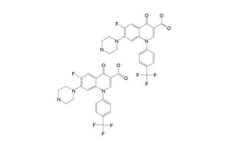 1-(4-TRIFLUOROMETHYLPHENYL)-6-FLUORO-7-PIPERAZINYL-4-OXO-1,4-DIHYDRO-QUINOLINE-3-CARBOXYLIC-ACID